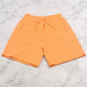 AGOLDE Sweat Shorts Peach Orange Lounge Pull On Elastic Waist Size Small NWOT
